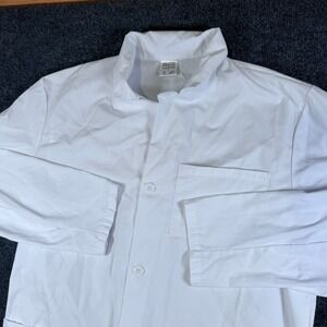 Fashion Seal Healthcare Superior Uniform Lab Coat UnisexMedium White Camp Collar